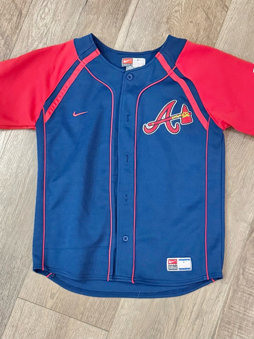 Nike Atlanta Braves Jersey Kids Medium C Jones #10 Chipper Jones MLB Baseball